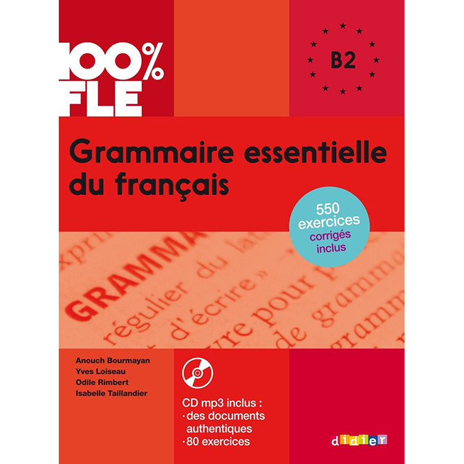 Sách học tiếng Pháp: Grammaire essentielle du francais : Livre + CD B2