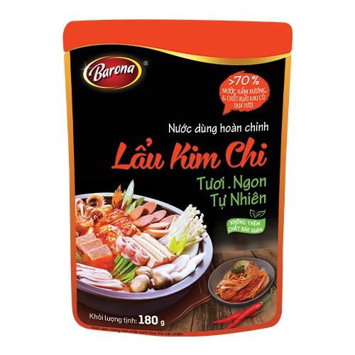 Combo 1 Gói Lẩu Kim Chi BARONA và 1 Gói Xốt Muối Kim Chi Hàn Quốc BARONA