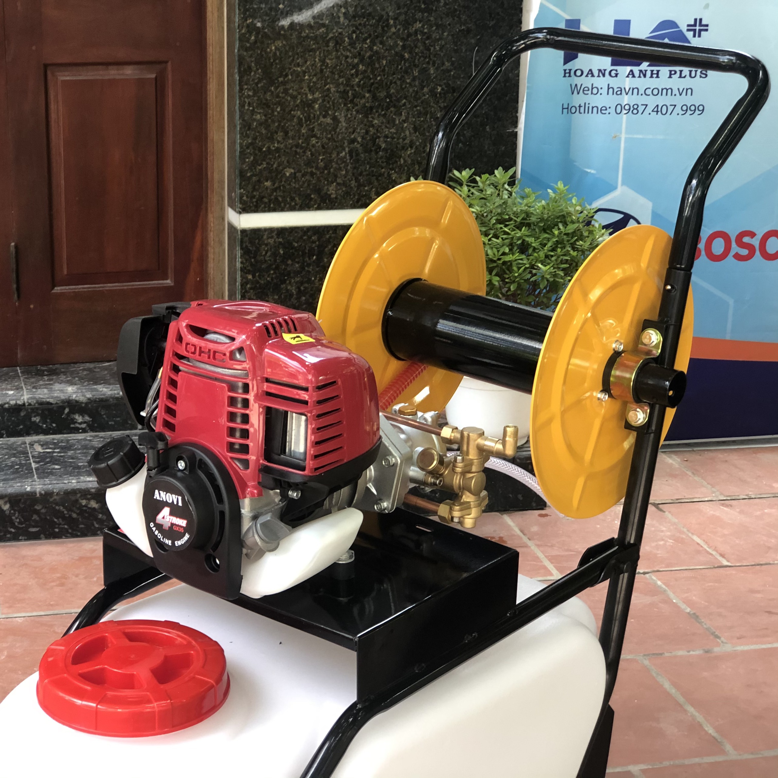 Máy Phun Thuốc Xe Đẩy 4 Thì Anovi-50L