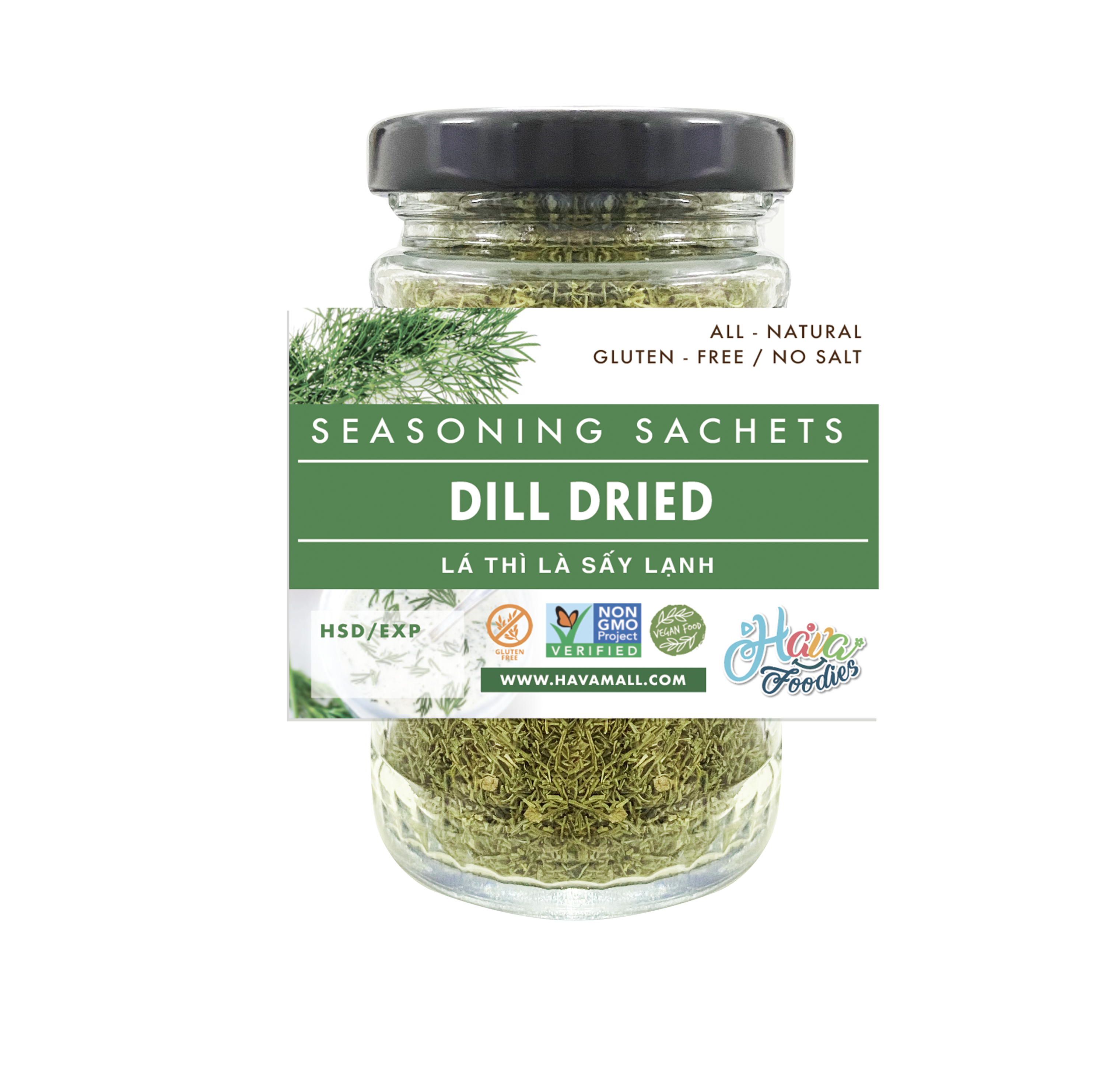 Lá Thì Là Sấy Khô Thương Hiệu Havafoodies – Dill Dried 20g