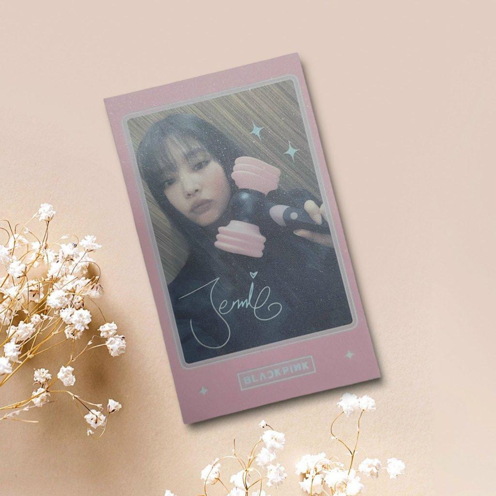 [ POLAROID ] Ảnh BLACKPINK &amp; LIGHTSTICK - Ver Signature - Giấy Cứng C300 - Cán Màng Bảo Vệ [UNOFFICIAL