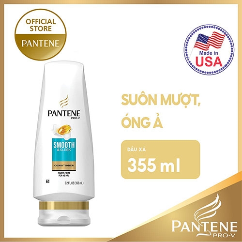 Dầu Xả Làm Mượt Tóc Pantene Pro-V Smooth &amp; Sleek Conditioner 355ml