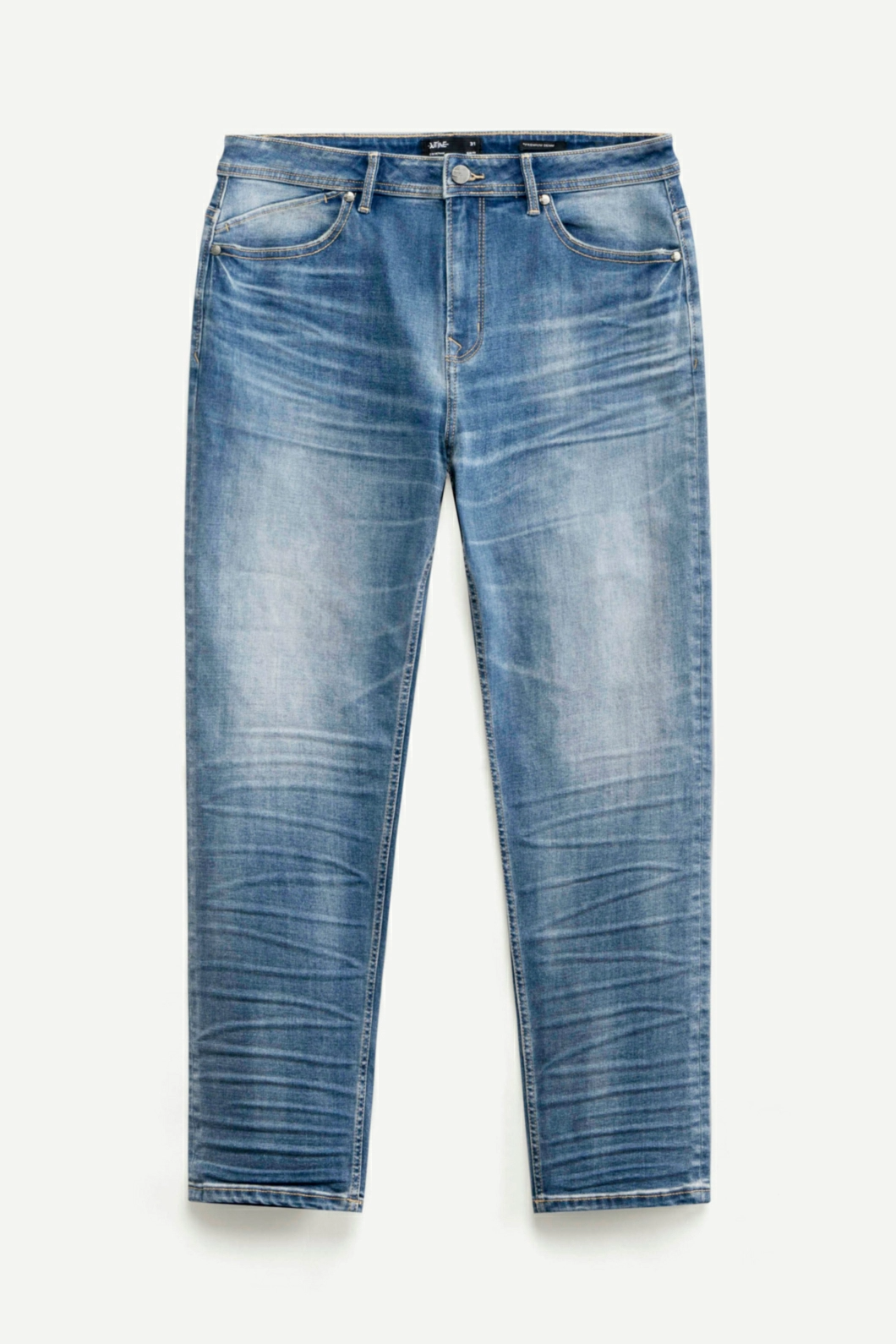 Quần jeans nam trơn ROUTINE Form Slim Premium màu Xanh INDIGO- 10F23DPA012P | LASTORE MENSWEAR