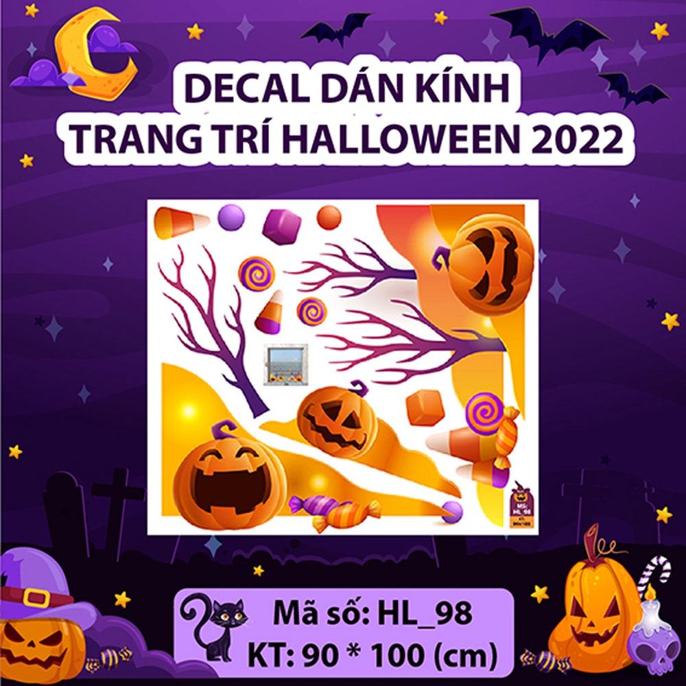 DECAL TRANG TRÍ HALLOWEEN 2022 COMBO CÔNG VIÊN HALLOWEEN