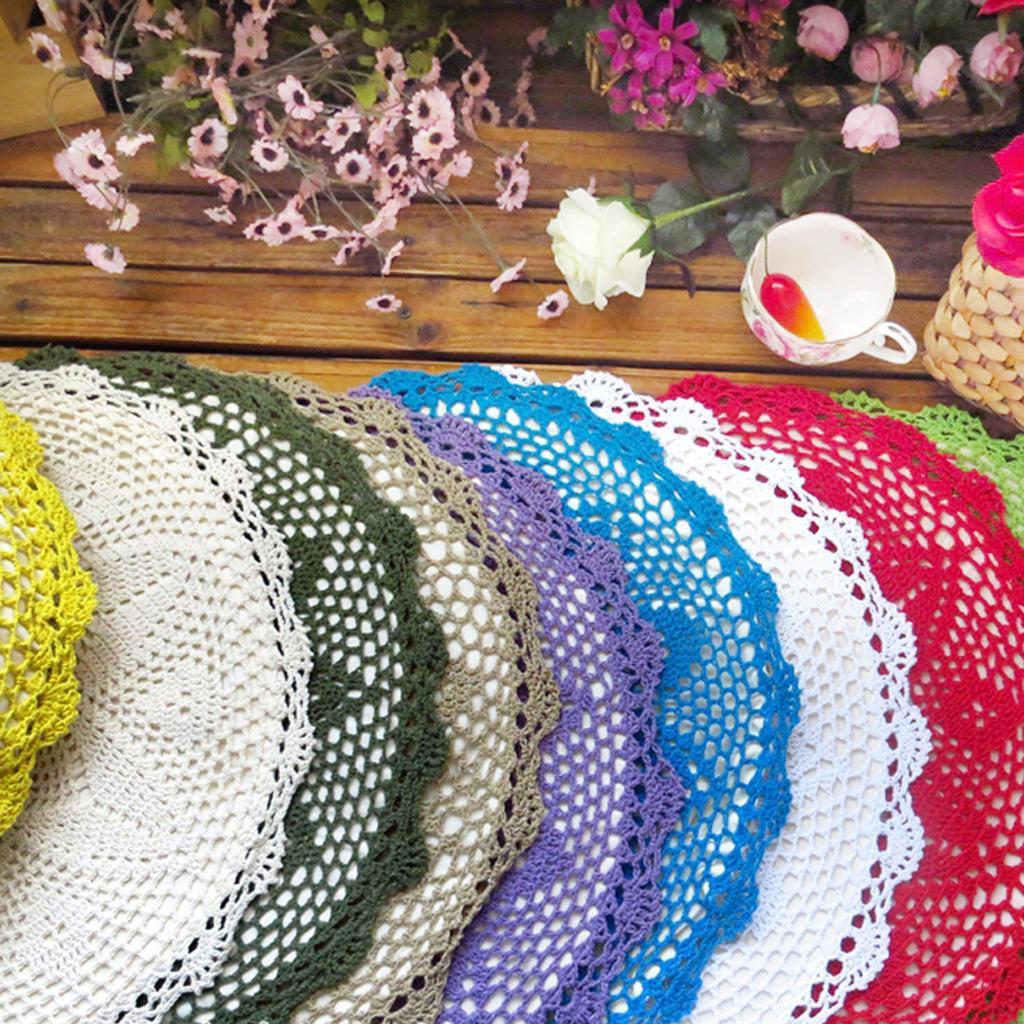 Handmade Crochet Cotton Pillow Cases W/ Pillow Core Soft Sofa Pillow Cushion