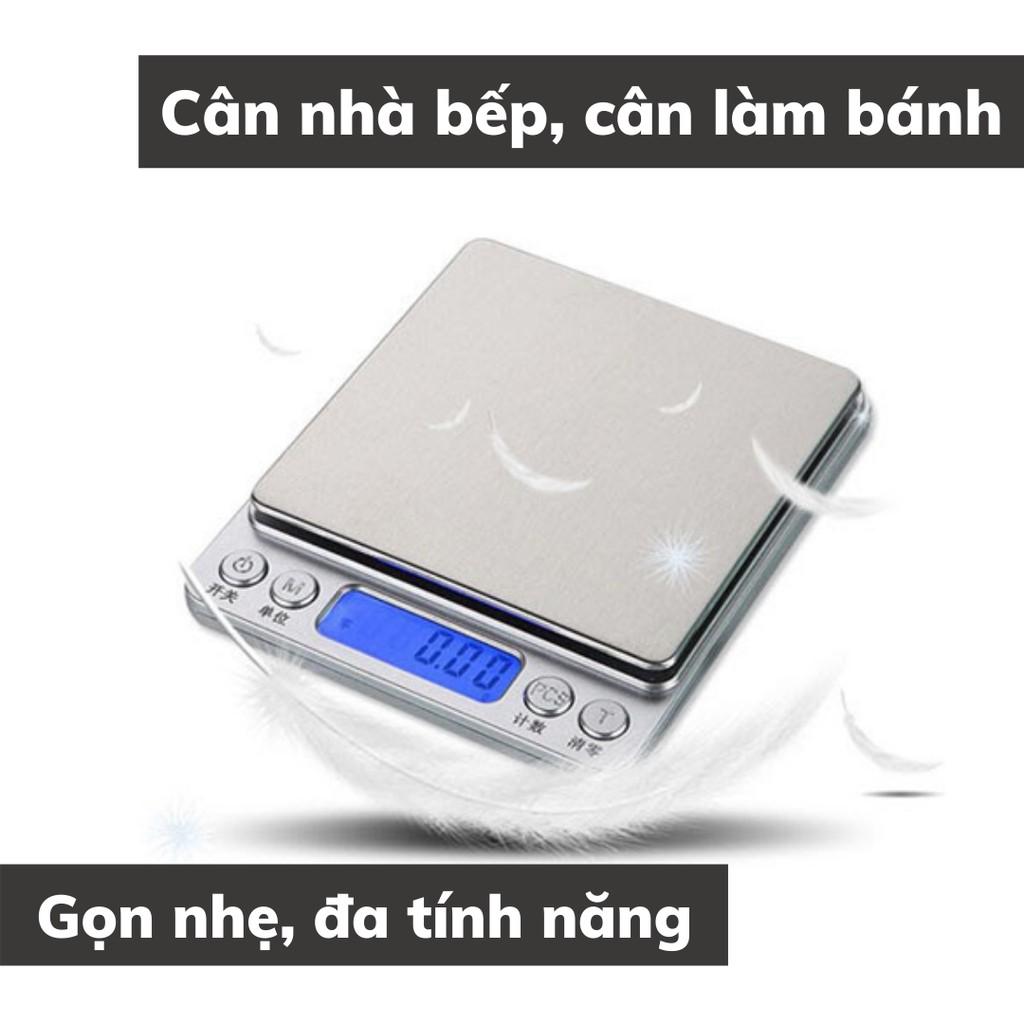 Cân điện tử 5kg làm bánh cân làm bếp định lượng 0.1-5kg B05 - Plus độ chính xác cao cân điện tử kèm 2 viên pin AA