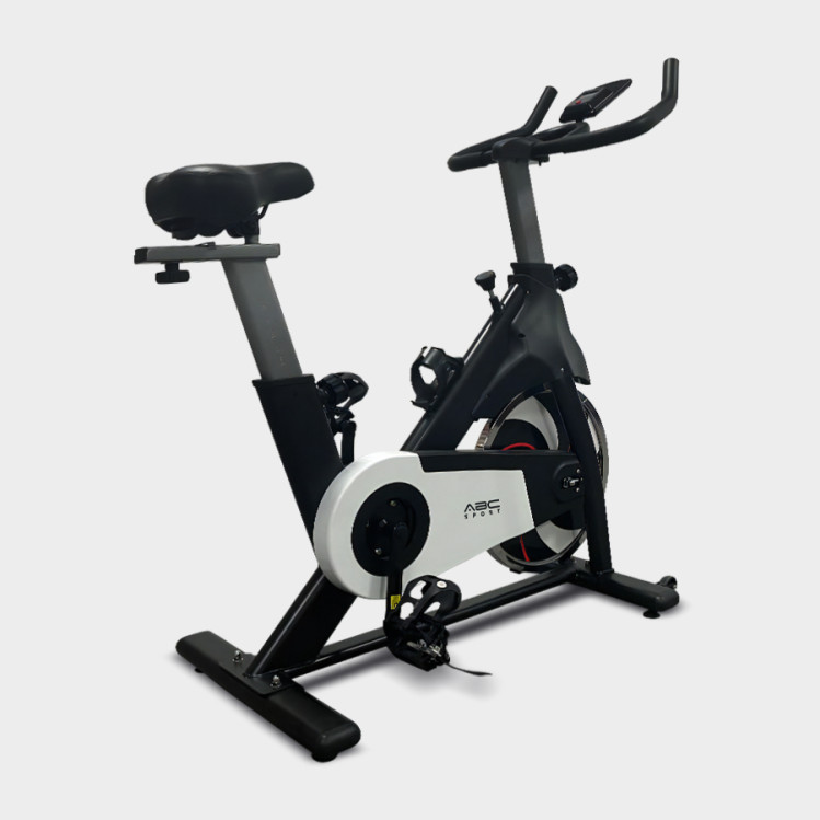 Xe đạp tập ABCSport H05 khung xe vững chãi chịu lực tốt, bánh đà 6kg chịu lực tốt, dễ dàng theo dõi các chỉ số tập luyện