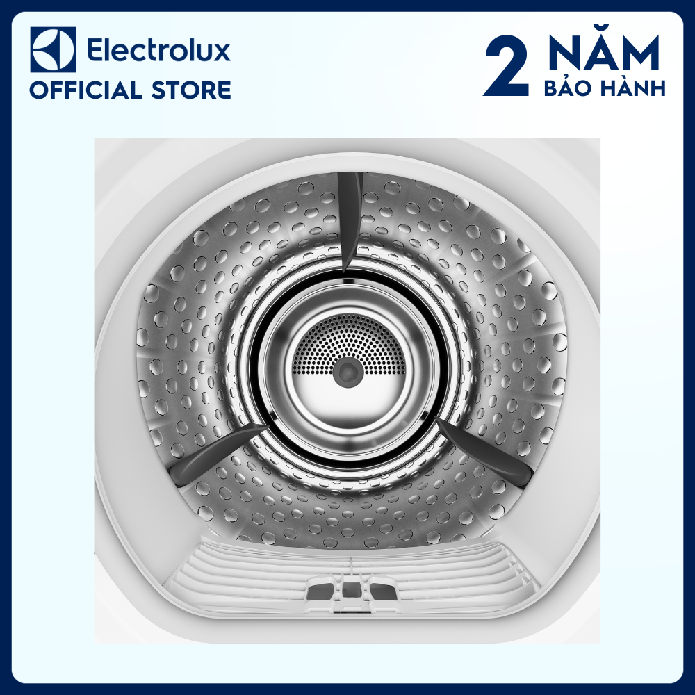 [Free Giao lắp] Máy sấy ngưng tụ Electrolux 8kg EDC804P5WB - Lồng giặt chuyển động đảo chiều, giảm nhăn, giảm phai màu, tiết kiệm, bảo vệ áo quần [Hàng chính hãng]