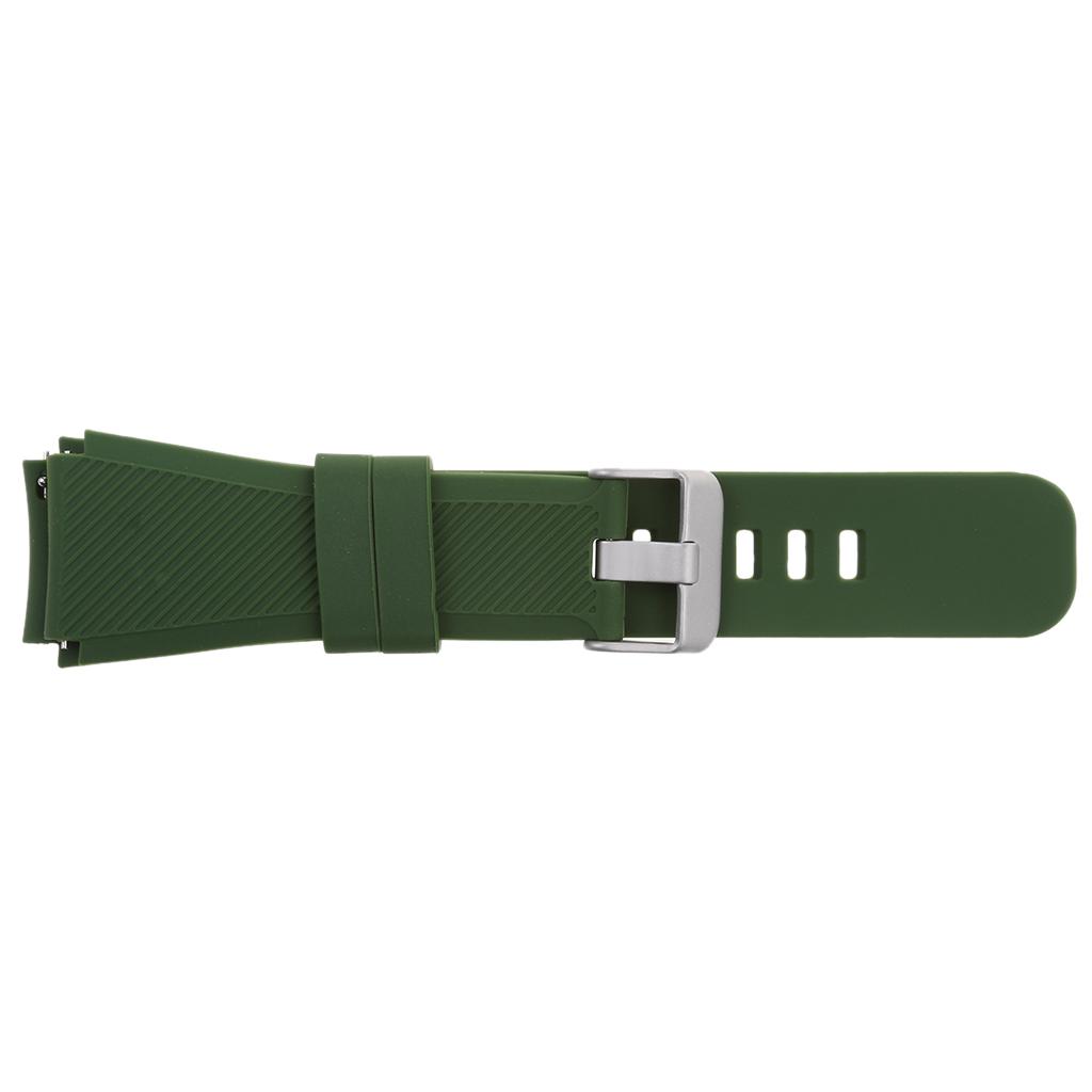 Silicoine Waterproof Fitness Sports Smart Wear Bracelet Strap Bandage Wristband with Metal Buckle for Samsung Gear S3 Classic Smart Watch
