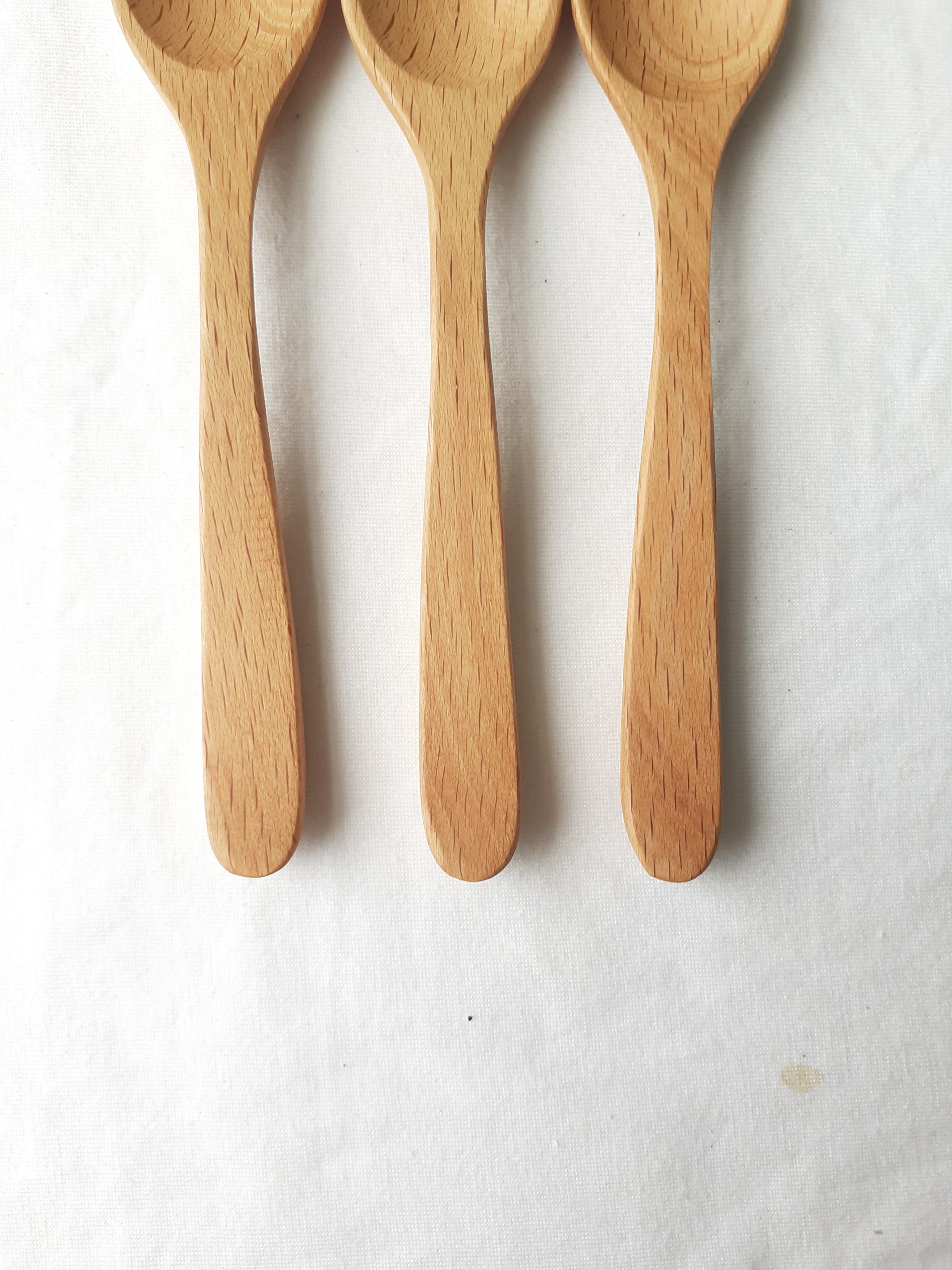 Bộ 6 thìa uống sinh tố, cafe GỖ ĐÀO cỡ vừa 15 cm x 2,5 cm