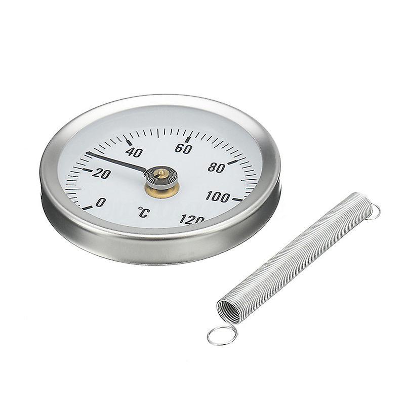 63mm 0-120 Centigrade clip-on on Dial Nhiệt kế Nhiệt kế kim loại nhiệt độ nhiệt độ nhiệt độ