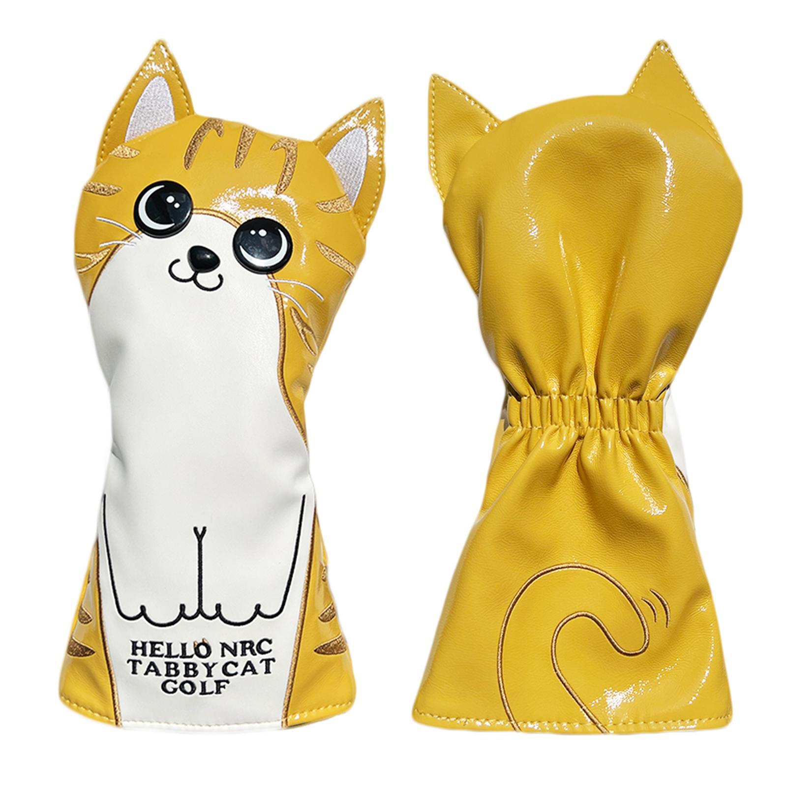 Club Head Cover Protection Sleeve Golf Wood Headcover PU Leather Travel Transport