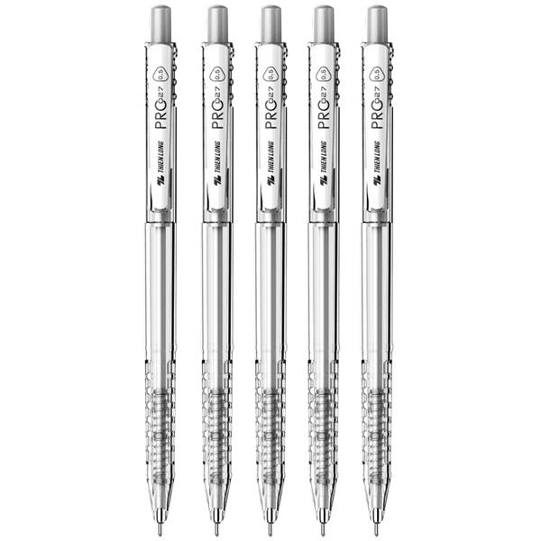 Túi 5 Bút Bi 0.5 mm Thiên Long TL-105 - Mực Đen
