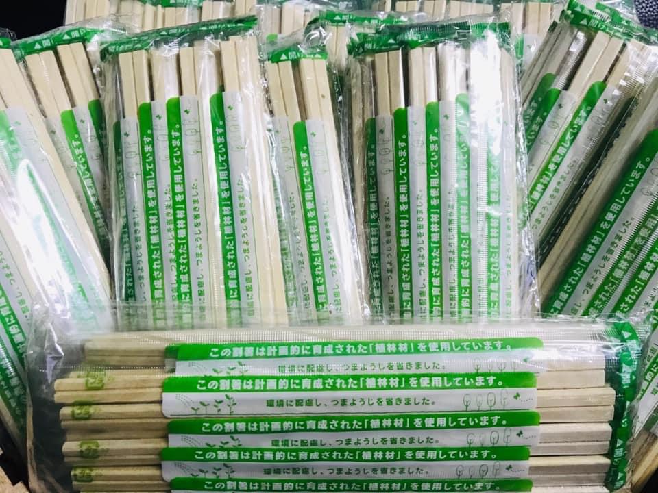 Đũa gỗ sử dụng một lần xuất khẩu nhât Bản- 3000 đôi/THÙNG ctn