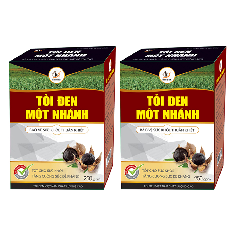 Bộ 2 Hộp Thực Phẩm Chức Năng Tỏi Đen Một Nhánh Tỏi Đen Việt Nam (250g / Hộp)