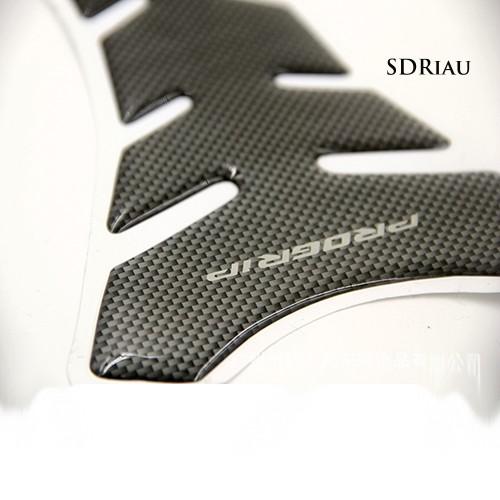 Nhãn Dán Trang Trí Bình Xăng Xe Mô Tô Hình Xương Cá Bằng Sợi Carbon