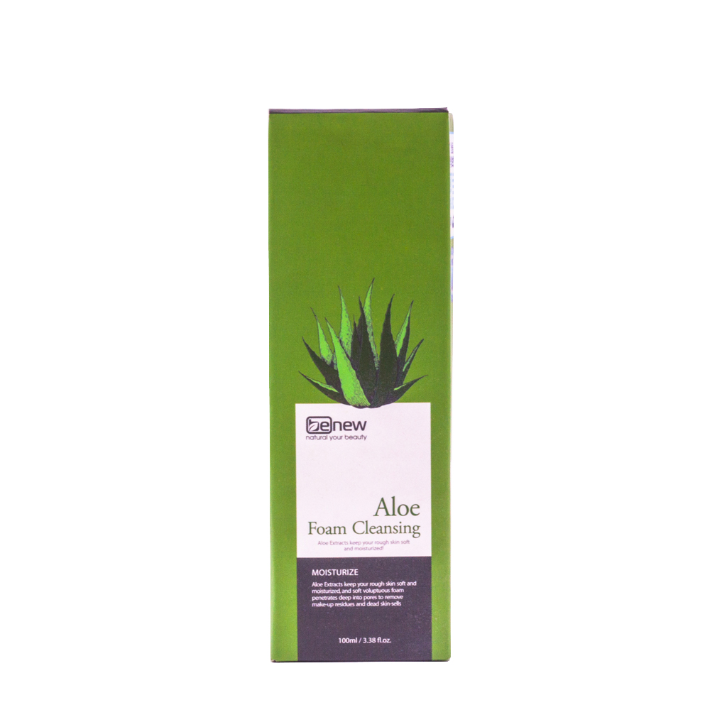 Sữa rửa mặt trắng sáng da cao cấp Hàn Quốc Benew Aloe Foam Cleansing tinh chất Lô Hội (100ml) – Hàng Chính Hãng