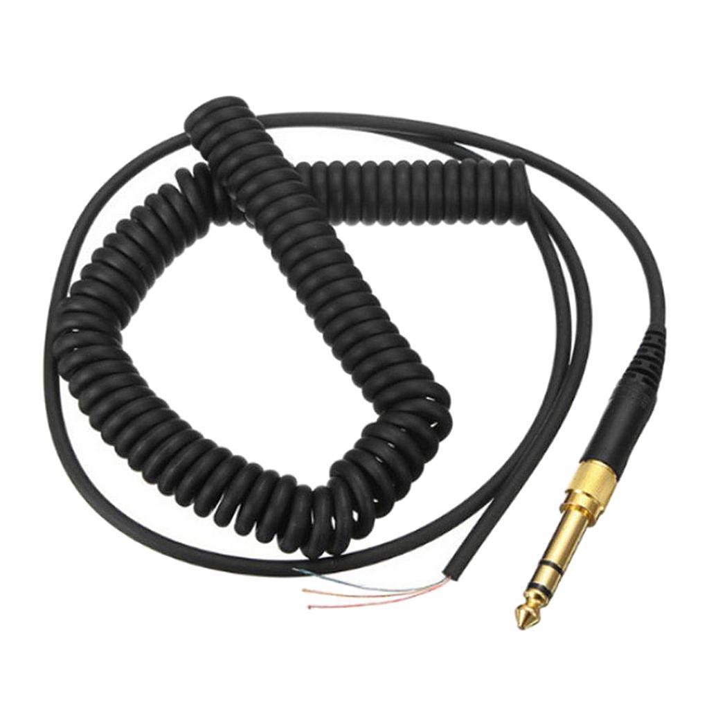 Headphone Cord 1m/3.28ft Spring Cable Wire Plug for  DT 770 Pro