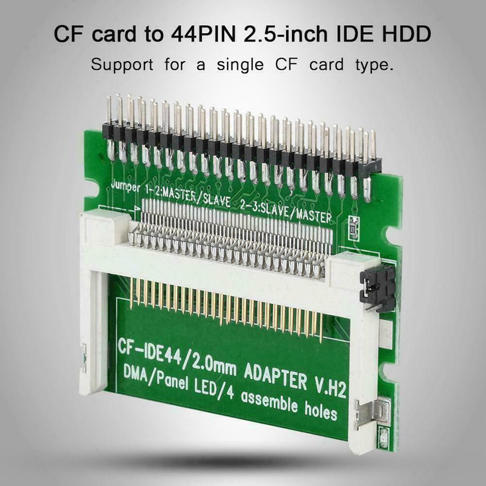 Cf Compact Flash Thẻ Nhớ Cho Máy Tính Xách Tay 2.5 "44 Pin Ổ Ban Hdd Ide Adapter Cứng Nam Điện Tử Thẻ Đĩa Chuyển Đổi