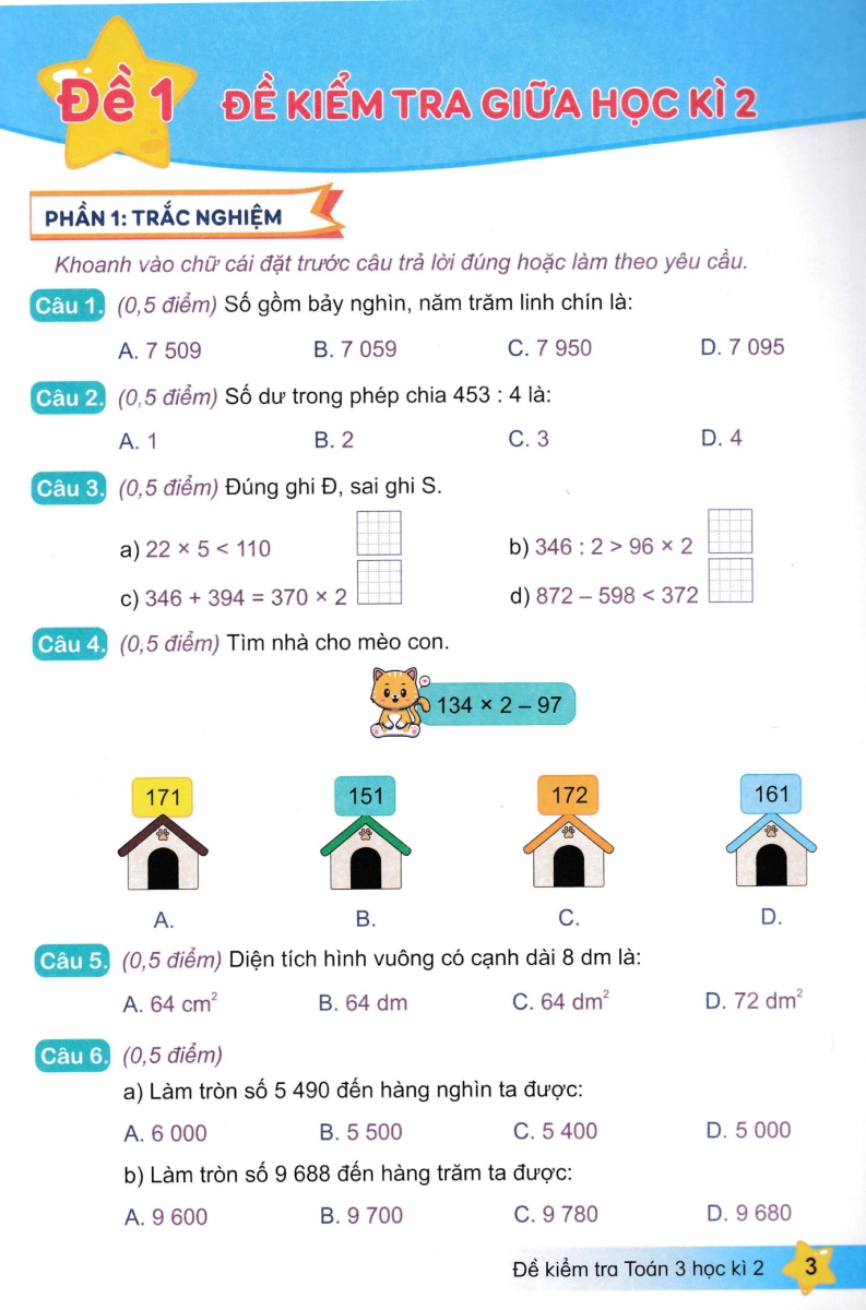 ND - Đề Kiểm Tra Toán 3 Học Kì 2