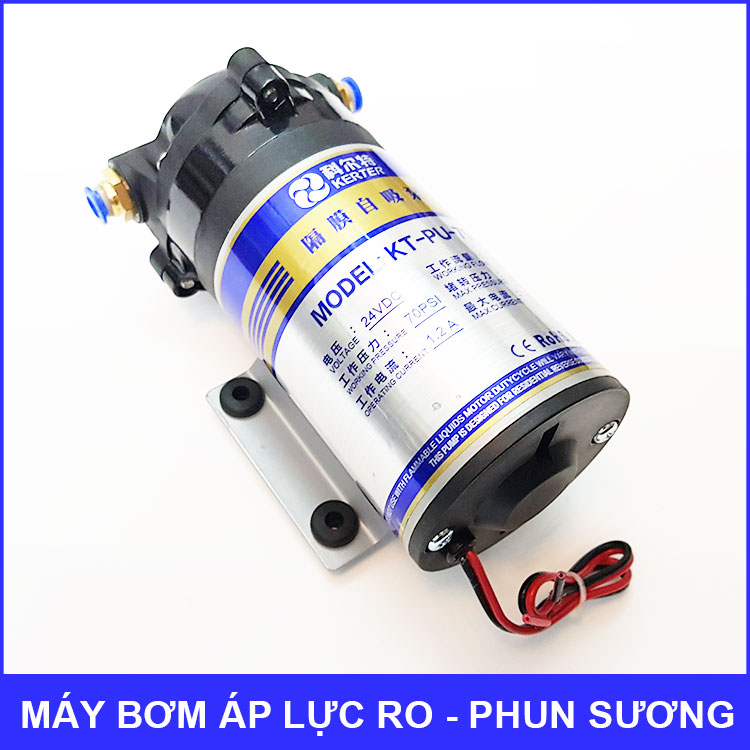 Máy bơm áp lực phun sương lọc nước RO 24V 48L KERTER 75G