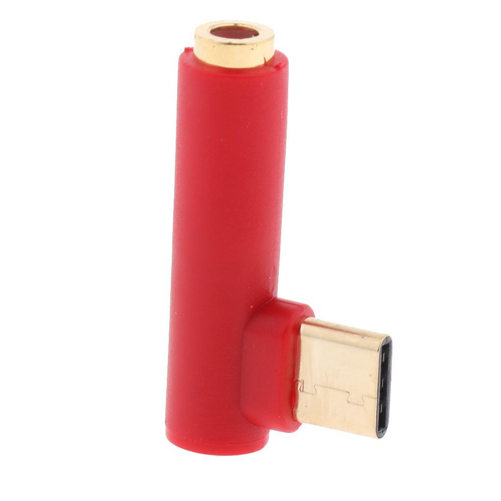 USB Type C Male to 3.5mm Earphone Female Audio Adapter for