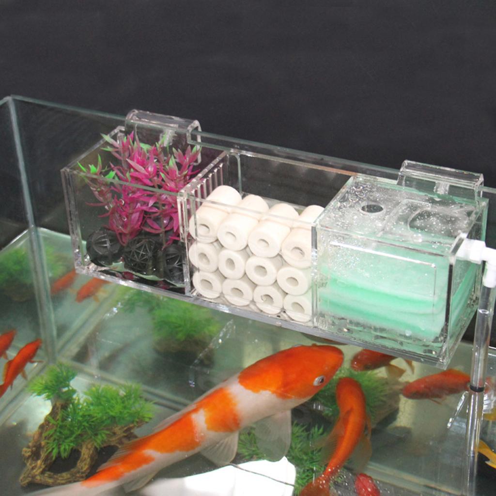Acrylic Aquarium Filter Fish Tank Upper