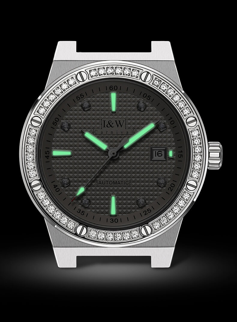 Đồng hồ nam chính hãng IW CARNIVAL IW610G-1 Kính sapphire ,chống xước ,Chống nước 30m ,Bảo hành 24 tháng,Máy cơ ,dây da cao cấp, thiết kế đơn giản dễ đeo