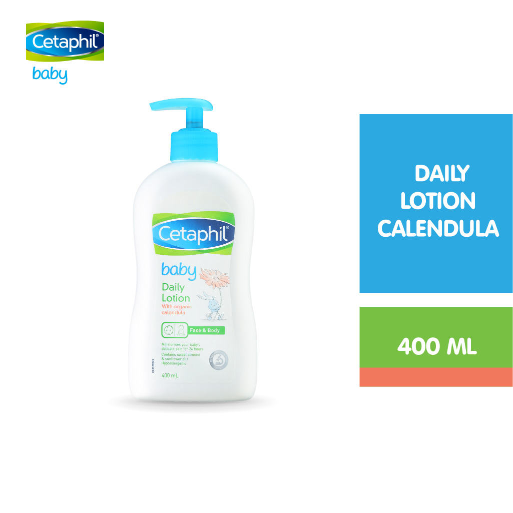 Sữa dưỡng ẩm dịu lành hằng ngày cho bé Cetaphil Baby Daily Lotion with Organic Calendula 400ml