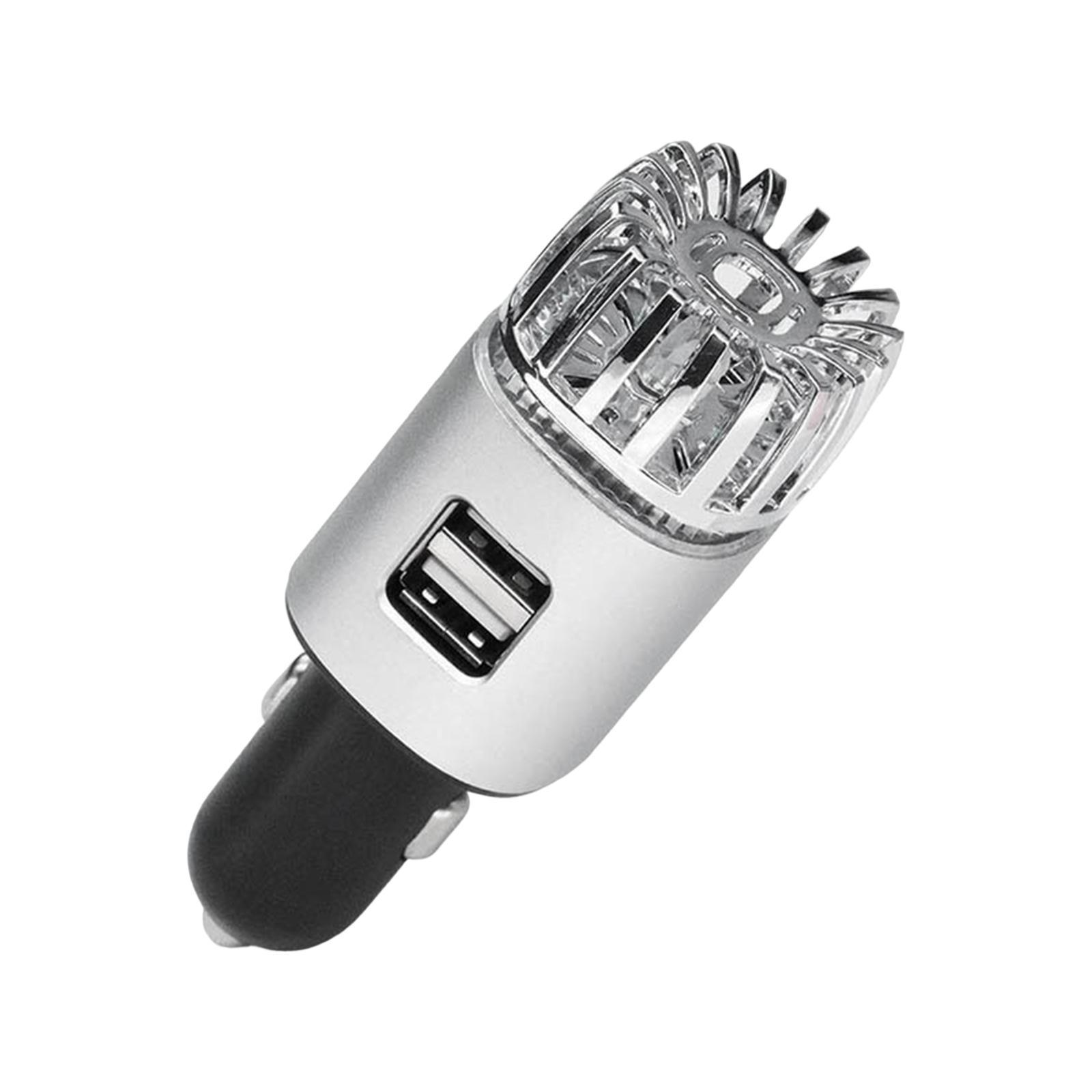2 in 1 Car Air Purifier with Dual USB Charging Ports 12V Air