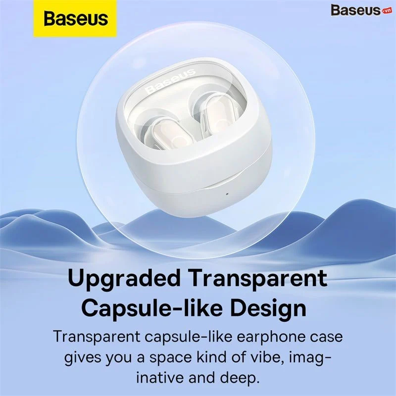 Tai Nghe Bluetooth Baseus Bowie WM02 True Wireless Earphones (Bluetooth V5.3, 25h sử dụng, Kích thước nhỏ gọn, Thời Trang, APP Control) - Hàng Chính hãng