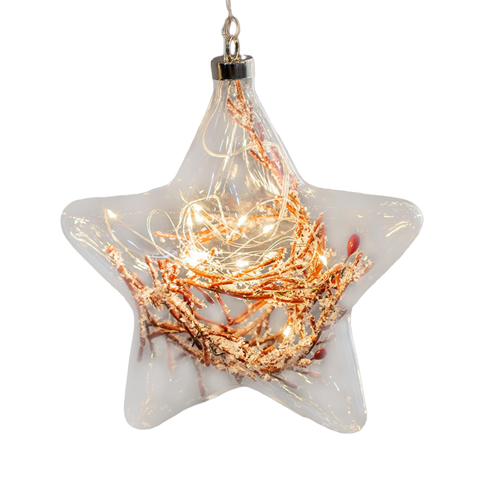 Christmas Window Hanging Decoration Easily Install Xmas Ornament Decorative Lighting for Lawn, Backyard