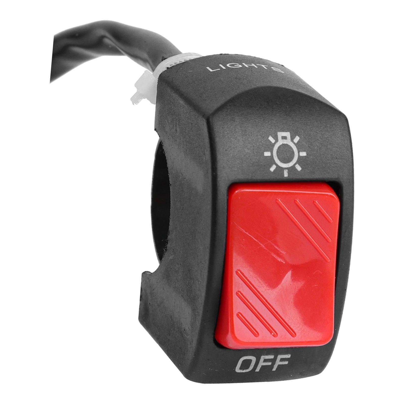 Motorcycle Headlight Control Switch Button Easy Installation Replaces on Off Switch