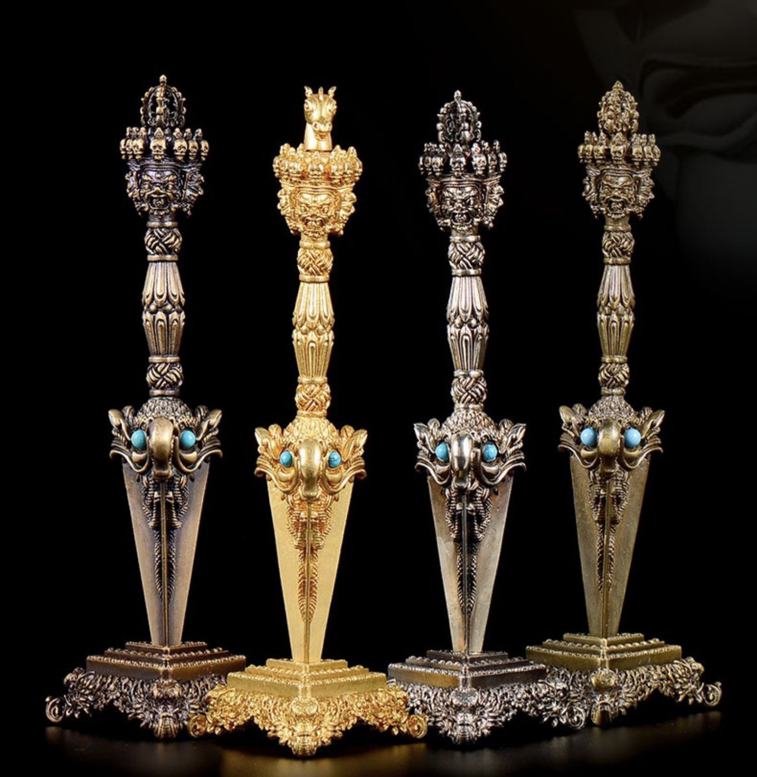 Kim Cang Phổ Ba bằng đồng 22cm