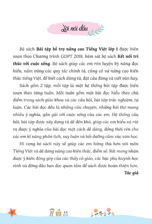 Sách - Bài Tập Bổ Trợ Nâng Cao Tiếng Việt Lớp 1 – Tập 2 (MC)
