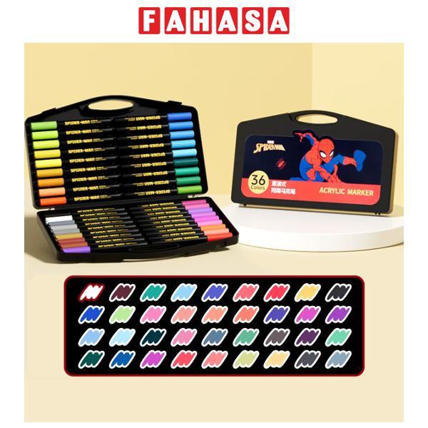 Hộp 36 Bút Lông Màu Acrylic Spider-Man - Ume A60190A1-36