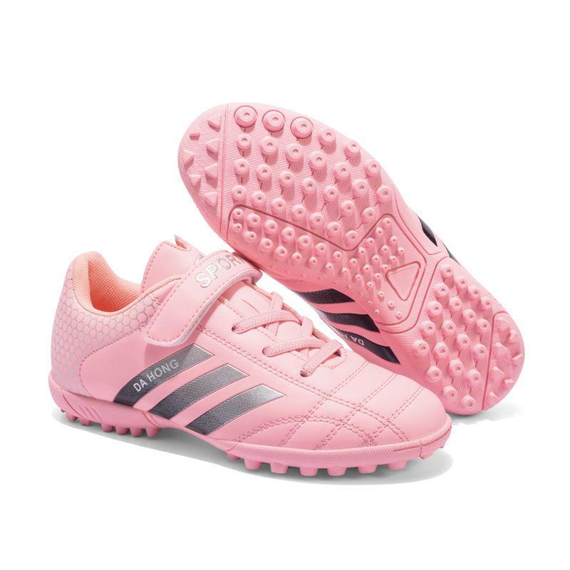 LLLSYLOVE Giày bóng đá trẻ em Nữ đế mềm cho học sinh tiểu học TF Broken Nails Kích thước nhỏ Magic Stick Đào tạo Giày thể thao cho nam và nữ