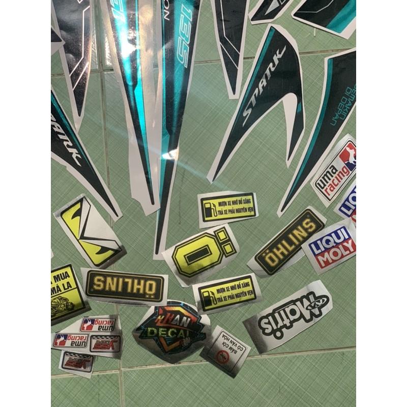 Tem exciter 2010 spark xanh ngọc crom