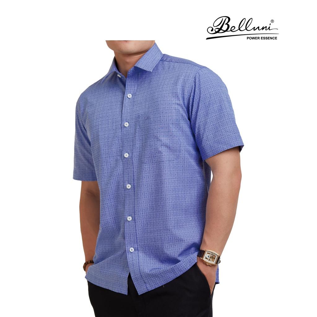 Áo sơ mi nam ngắn tay cao cấp BELLUNI vải sợi tre thoải mái thanh lịch - ABN.BP.BE.216.B6