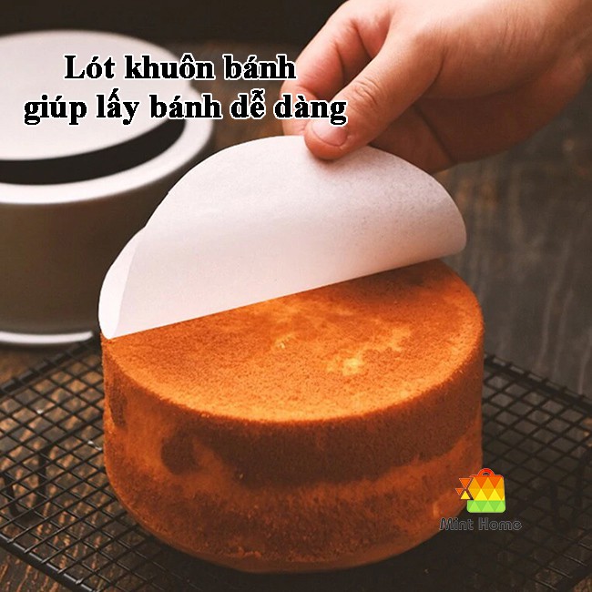 100 Tờ Giấy Nến Nồi Chiên 23cm Tròn Dùng Hấp Nướng Jodily - Thấm Dầu Mỡ - An Toàn Cho Sức Khỏe