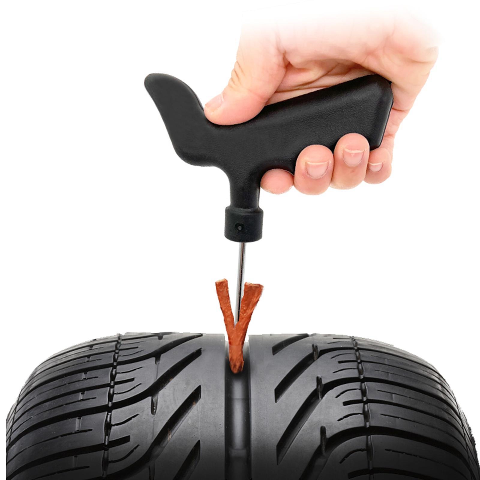 8x T Handle Tire Repair Heavy Duty Tire Plug Kit for Car Tractor