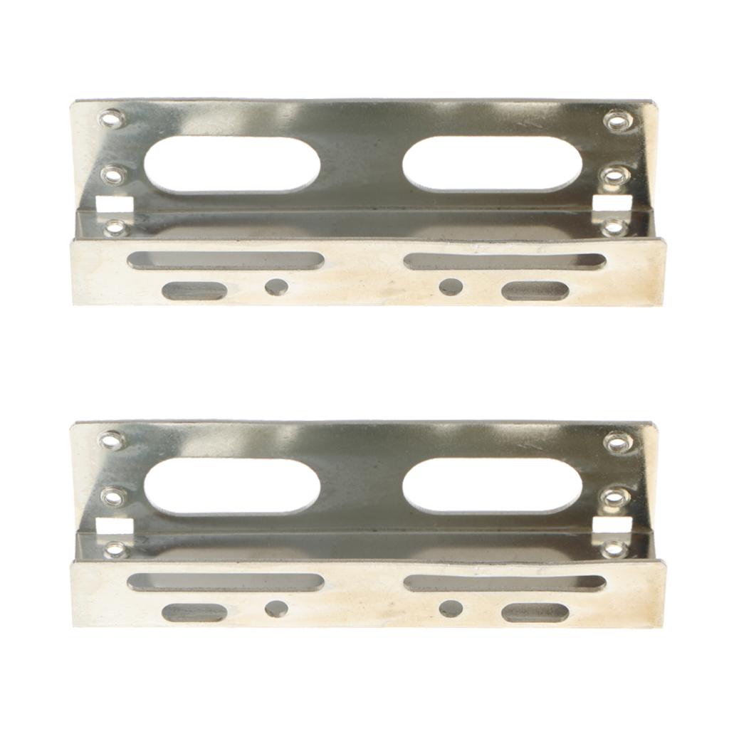 6xInterface 3.5in HDD/SSD Mounting Frame Kit to 5.25 Hard Disk Drive in Bay