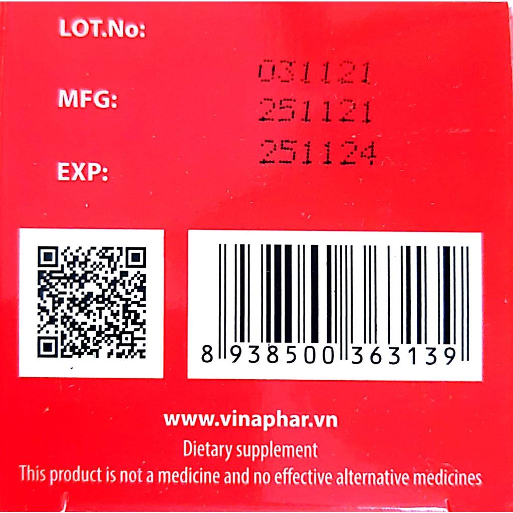 Viên uống bổ mắt dầu gấc Viphar - Lọ 100 viên