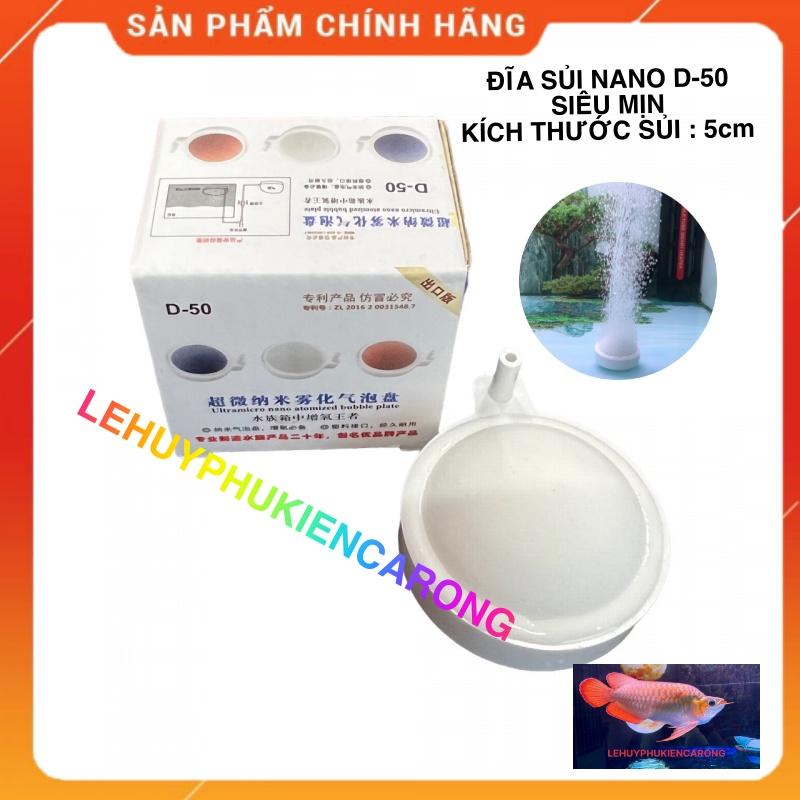 Đĩa Sủi OXY Cao Cấp Giành Cho Bể Cá Nano D-50, D-80, B-100 kích thước sủi 5cm, 8cm và 10cm Kèm Phụ Kiện