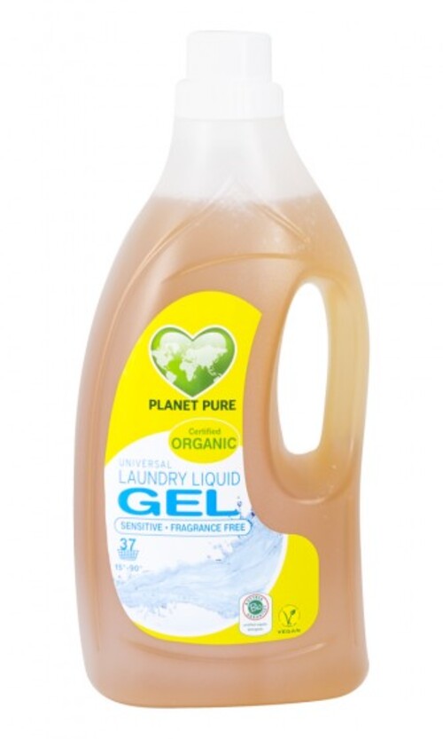 Nước giặt không mùi cho da nhạy cảm hữu cơ Planet Pure 1.5L