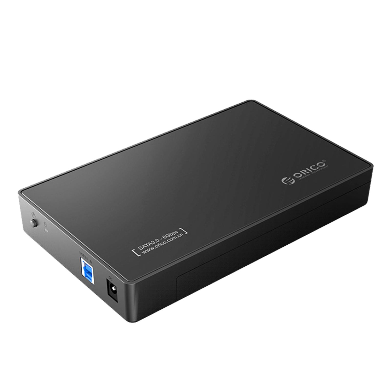 Durable USB 3.0 External Hard Drive Enclosure Disk Case 12V Adapter Support UASP for SATA III HDD SSD 3.5 2.5 Inch