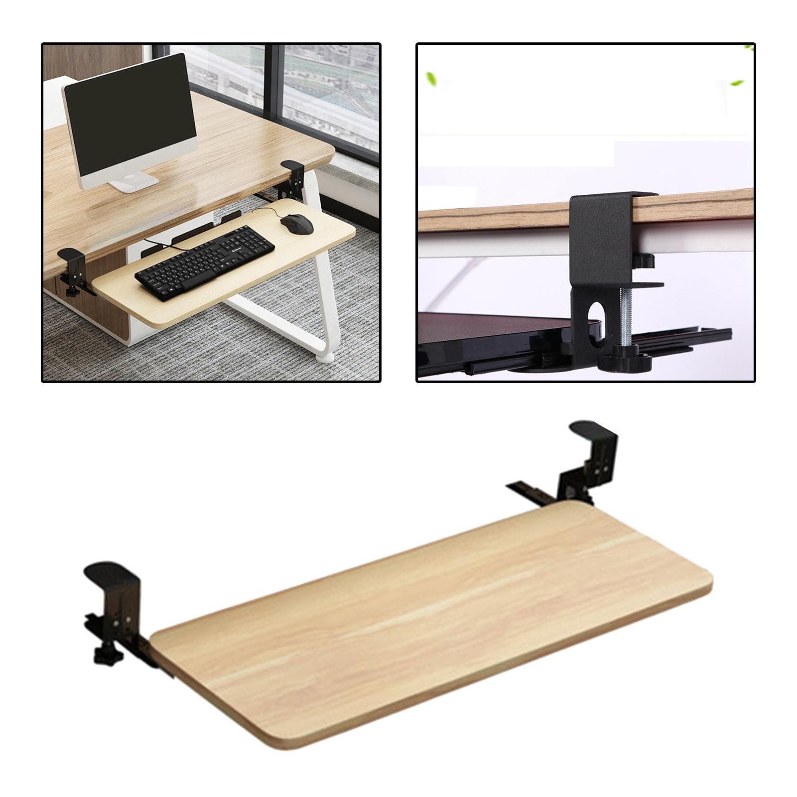 Keyboard Tray Under Desk Save Space adjustable for Typing Desktop