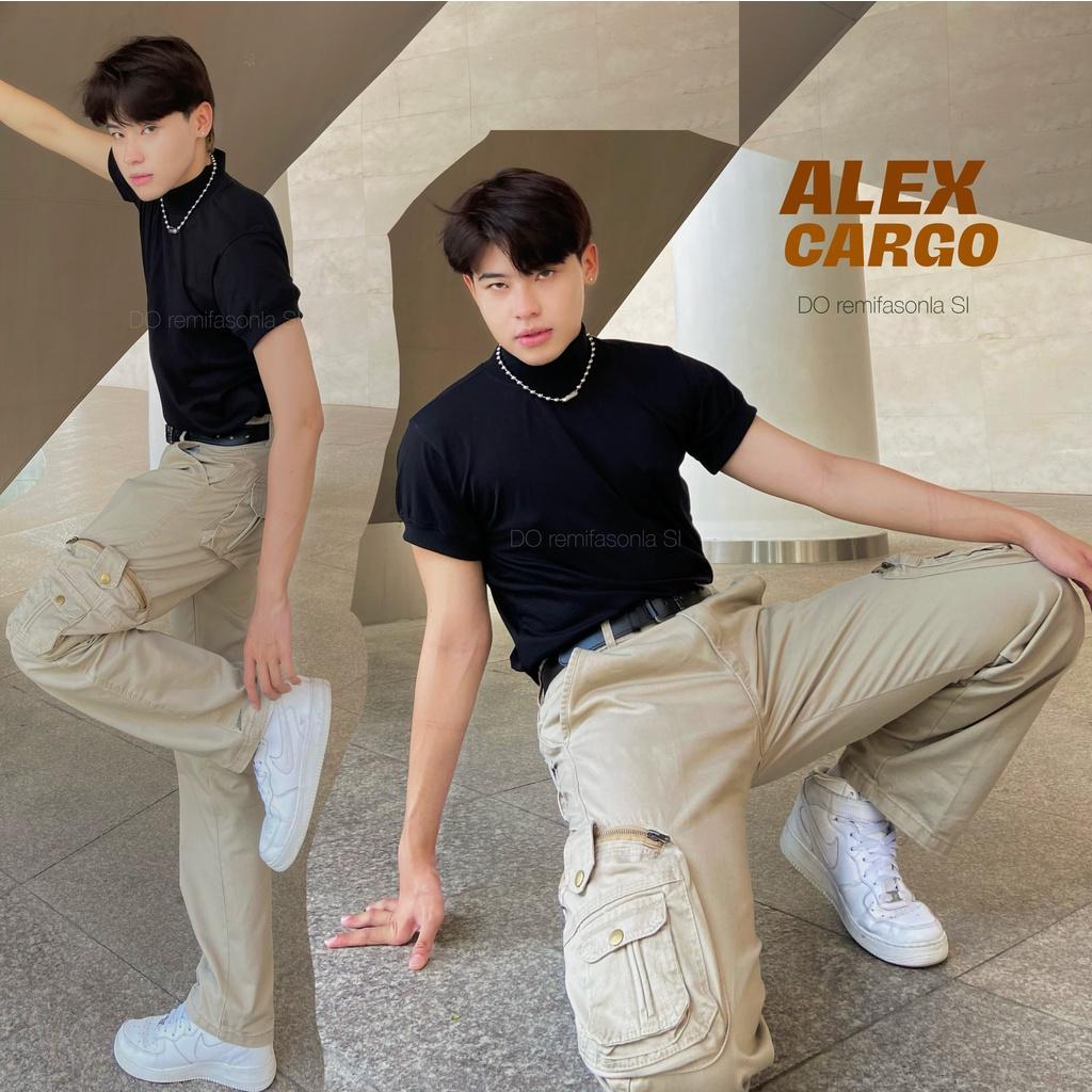 Quần Kaki Túi Hộp Nam Nữ Alex Retro Ống Suông Rộng Chất Vải Dày Dặn Phong Cách Đường Phố