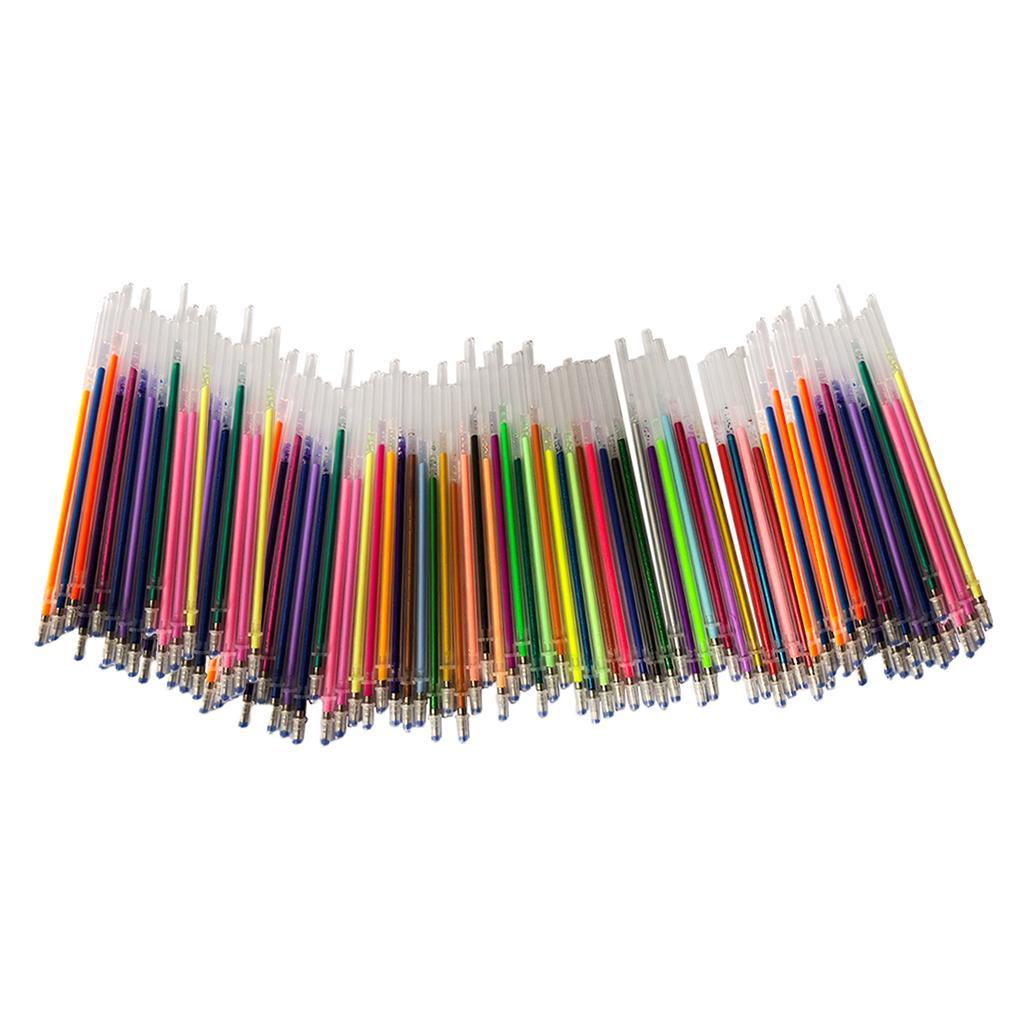 0.8mm Fluorescence Neon Gel Pen Refill Non-toxic Colorful Replacement Art Marker