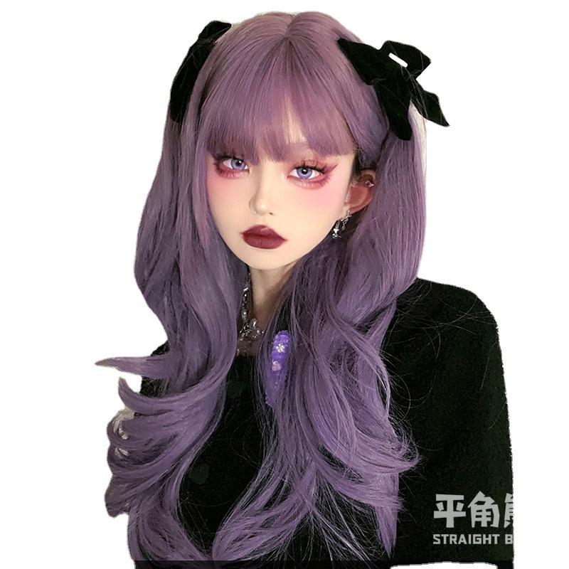 [Sẵn] WIg/Tóc giả xoăn lơi tím khói hot teen xinh xắn - S02 nguyên đầu teen/lolita [Miu Cosplay]